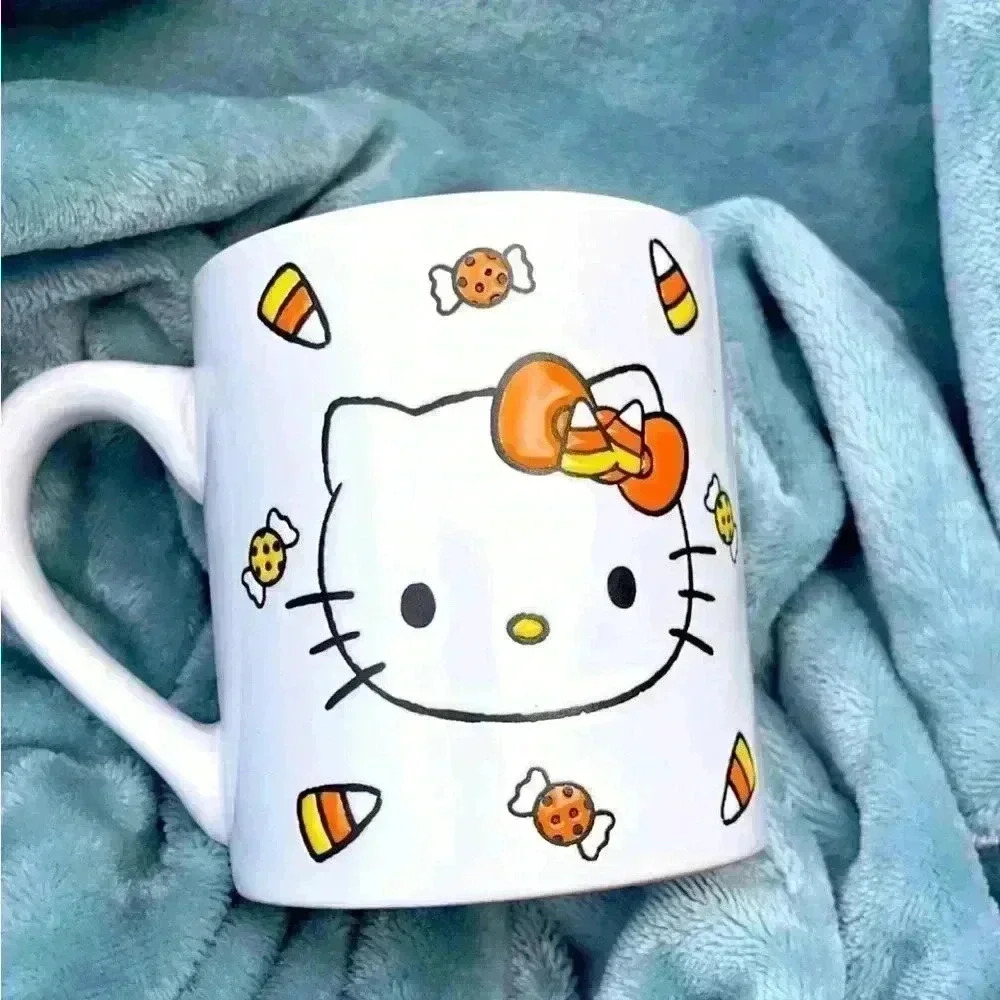 Hello Kitty Fall Candy Corn Bow Ceramic Coffee Mug